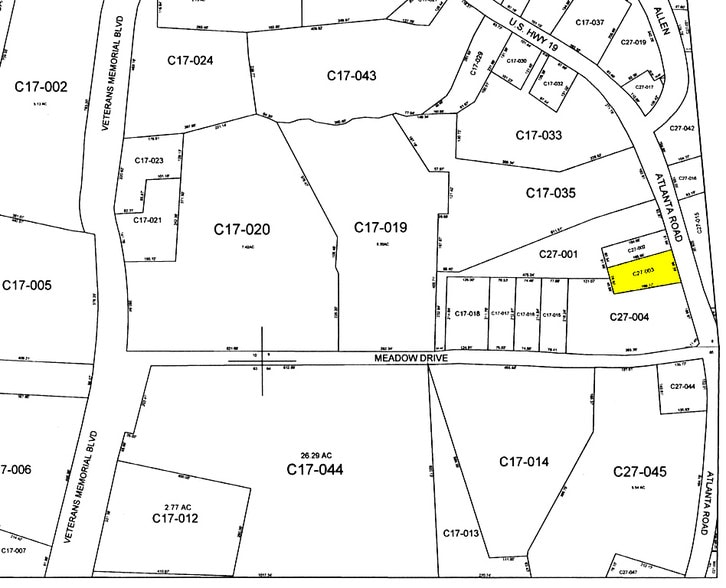 307 Atlanta Rd, Cumming, GA for lease - Plat Map - Image 3 of 10