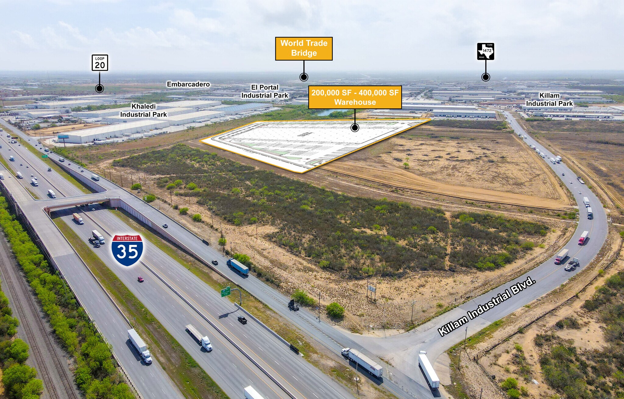 001 Killam Industrial Blvd, Laredo, TX à louer Photo du bâtiment- Image 1 de 6