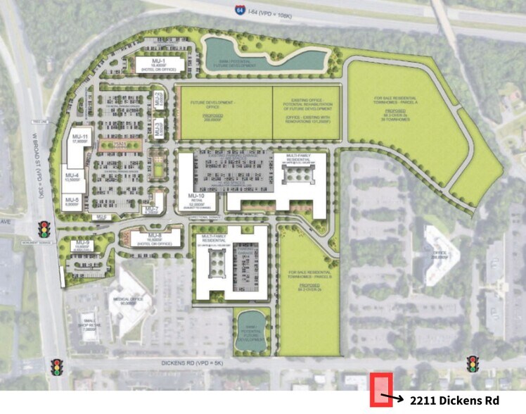 2211 Dickens Rd, Richmond, VA à vendre - Photo du bâtiment - Image 2 de 31