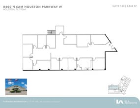 8400 N Sam Houston Pky W, Houston, TX à louer Plan d’étage- Image 1 de 1