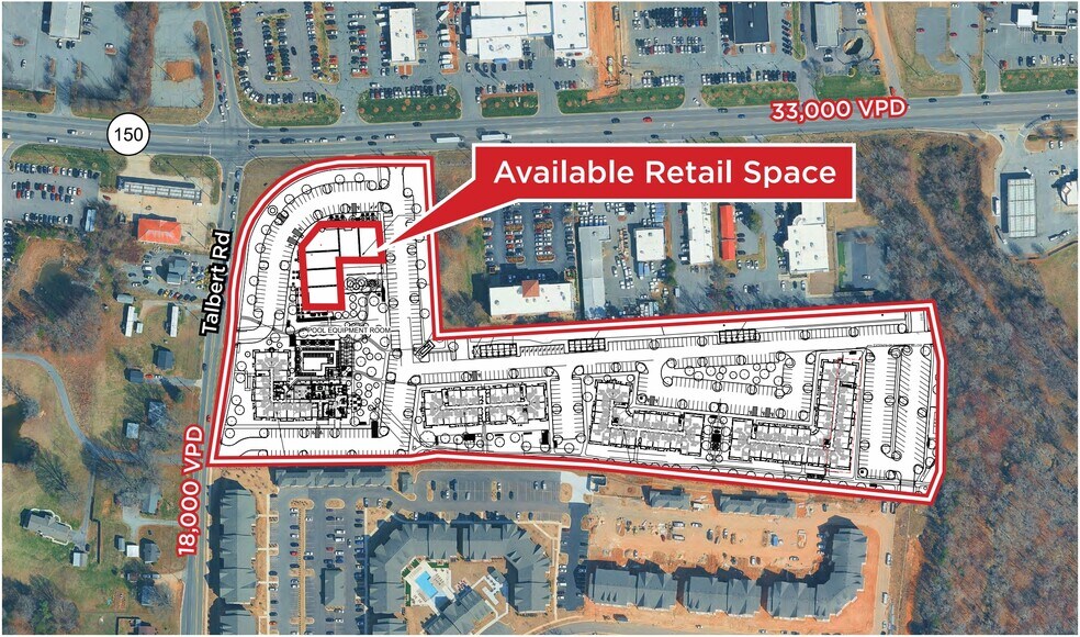 244 Talbert Rd, Mooresville, NC à vendre - Plan de site - Image 3 de 5