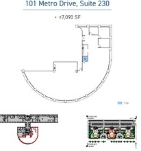 83-101 Metro Dr, San Jose, CA à louer Plan d’étage- Image 1 de 1