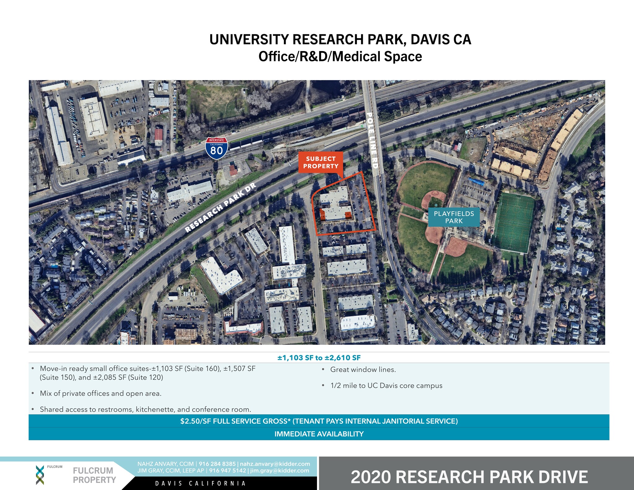 2020 Research Park Dr, Davis, CA for lease Site Plan- Image 1 of 1