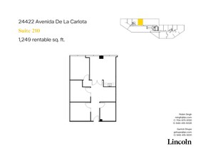 24422 Avenida De La Carlota, Laguna Hills, CA for lease Floor Plan- Image 1 of 11