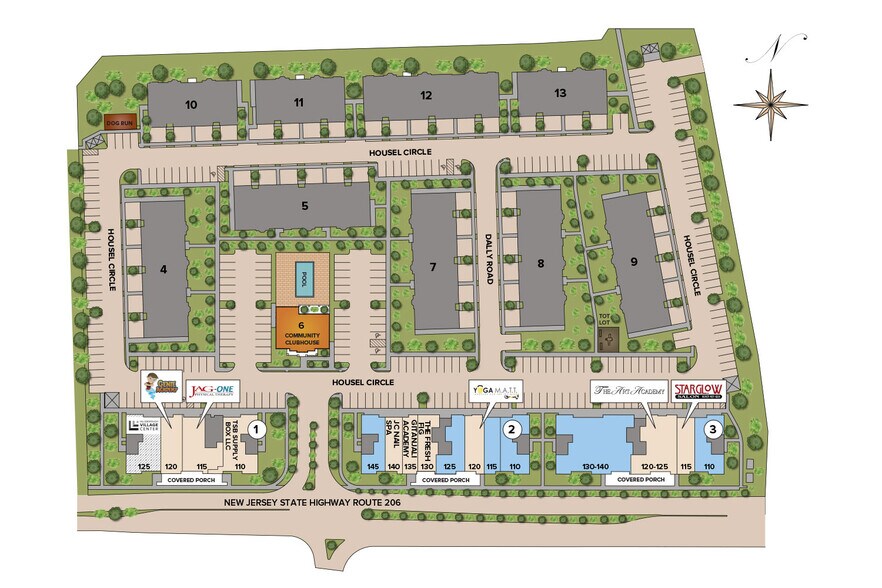 1 Housel Cir, Hillsborough, NJ à louer - Plan de site - Image 2 de 33