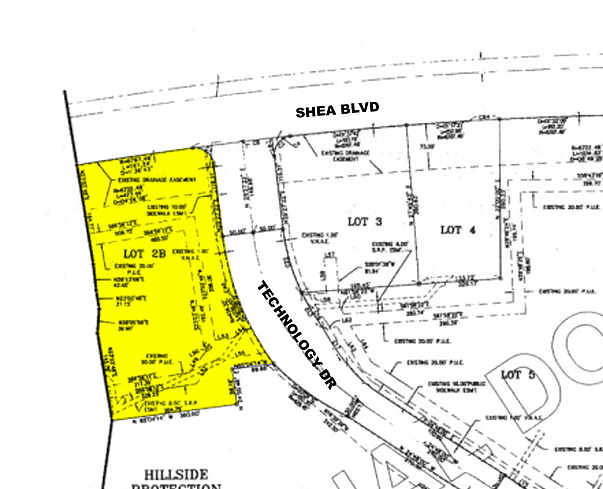 16749 E Shea Blvd, Fountain Hills, AZ à louer - Plan cadastral - Image 2 de 5