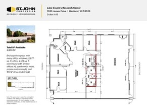 1020 James Dr, Hartland, WI à louer Plan d’étage- Image 2 de 4