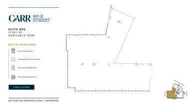 901 K St NW, Washington, DC for lease Floor Plan- Image 1 of 5