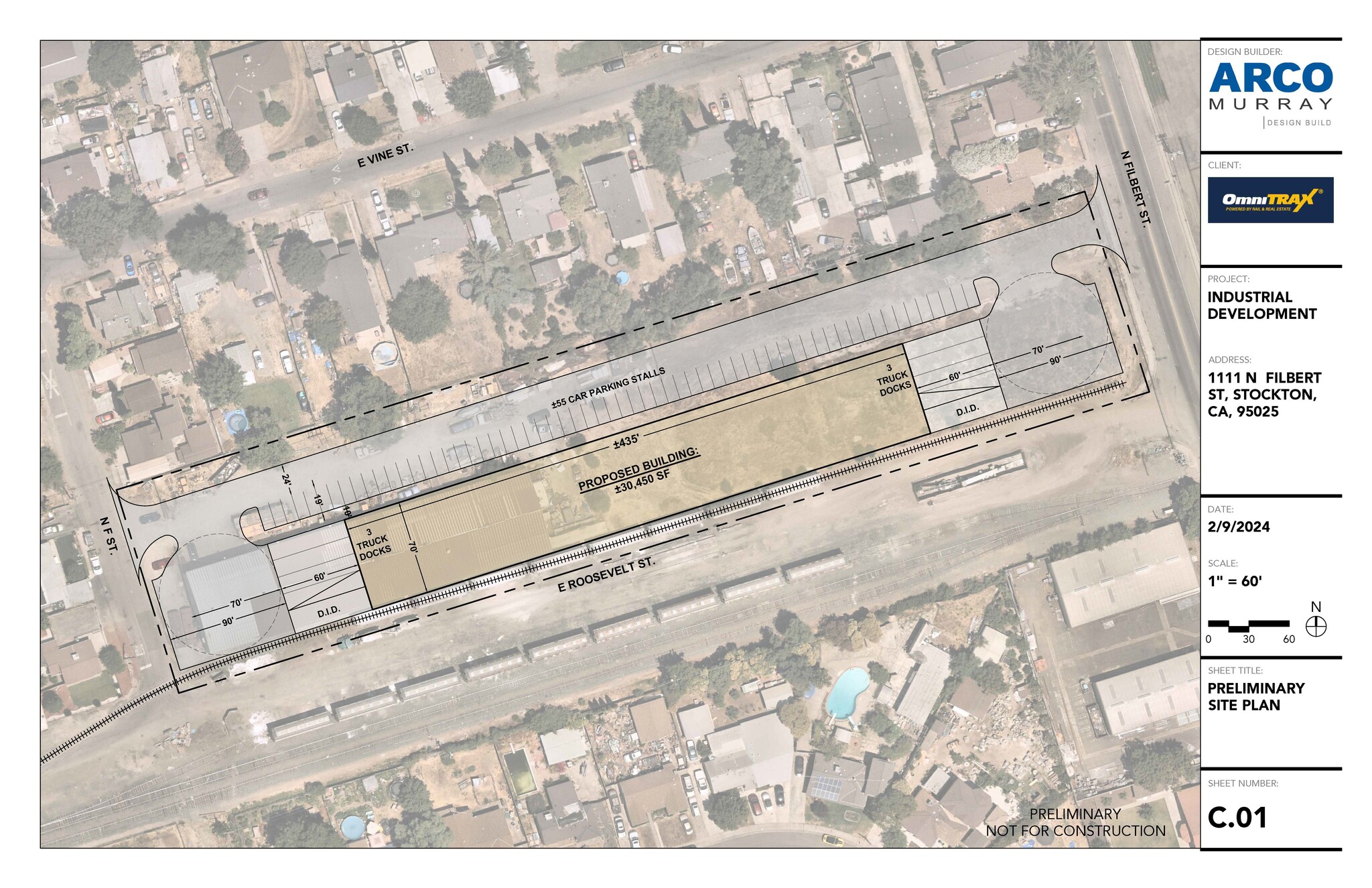 1111 N Filbert St, Stockton, CA for lease Site Plan- Image 1 of 3