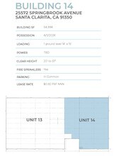 25545-25710 Springbrook Ave, Santa Clarita, CA à louer Plan d’étage- Image 2 de 3