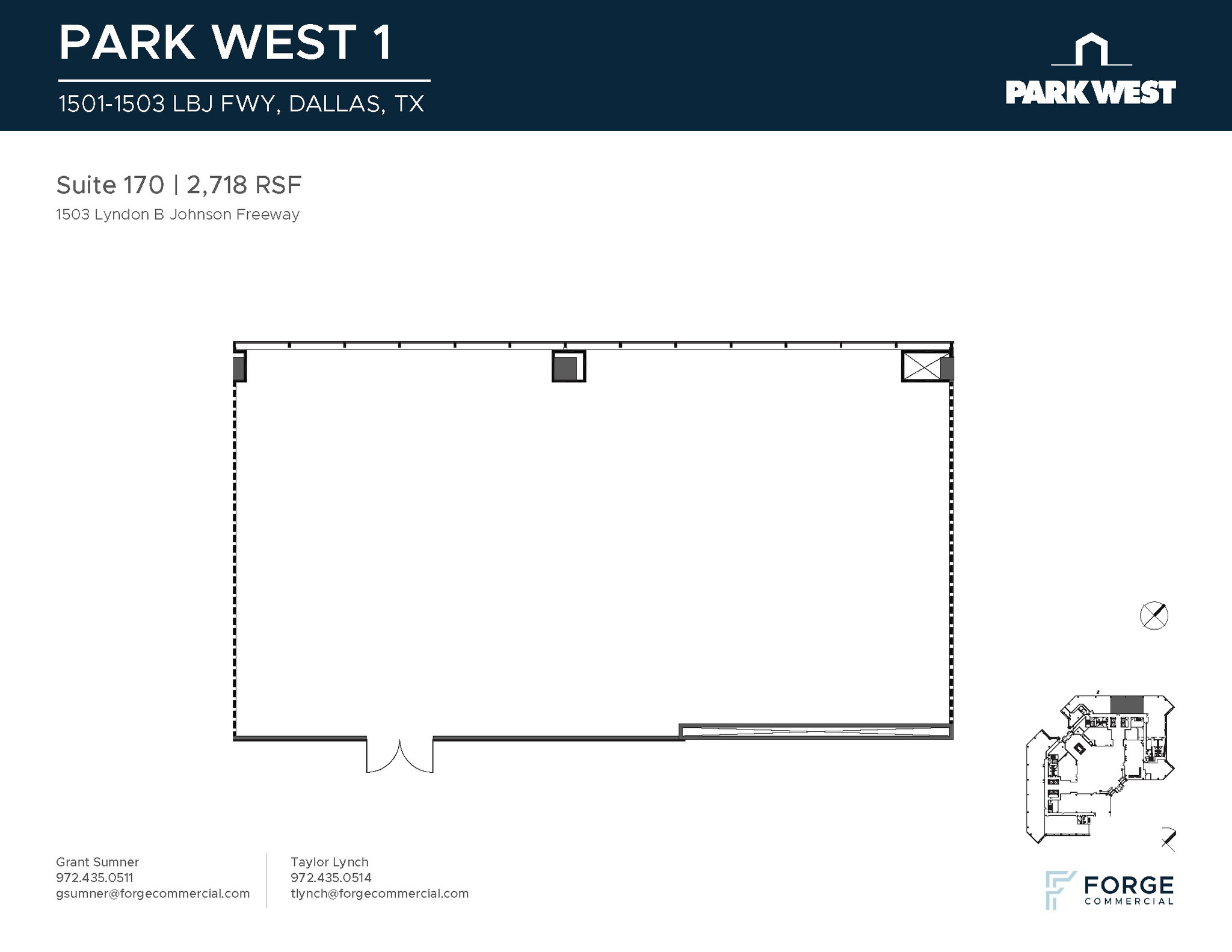 1501-1507 Lyndon B Johnson Fwy, Dallas, TX for lease Floor Plan- Image 1 of 2