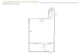 1310-1430 Harbor Bay Pky, Alameda, CA à louer Plan d’étage- Image 1 de 1