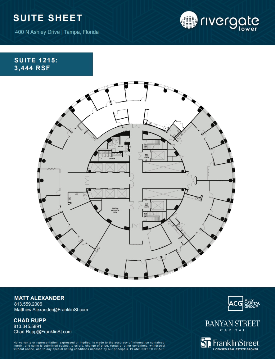 400 N Ashley Dr, Tampa, FL for lease Floor Plan- Image 1 of 1