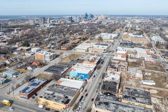 3104-3116 Troost Ave, Kansas City, MO - Aerial map view