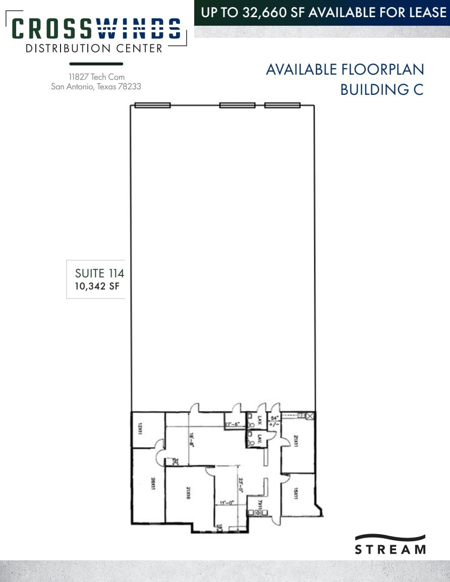 11827 Tech Com, San Antonio, TX à louer Plan d’étage- Image 1 de 1