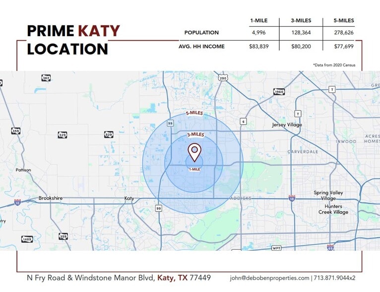 N Fry Rd & Windstone Manor Blvd, Katy, TX à vendre - Photo du bâtiment - Image 3 de 6