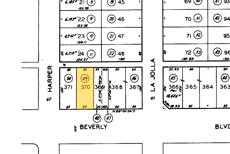 8217 Beverly Blvd, Los Angeles, CA for lease - Plat Map - Image 3 of 3