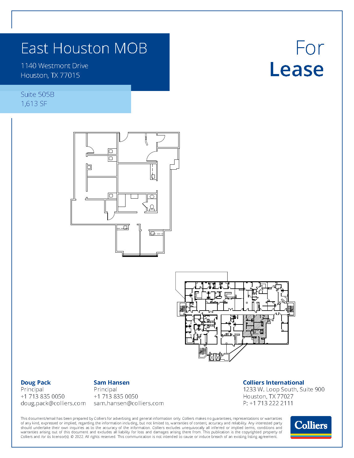 1140 Westmont Dr, Houston, TX à louer Plan d  tage- Image 1 de 1