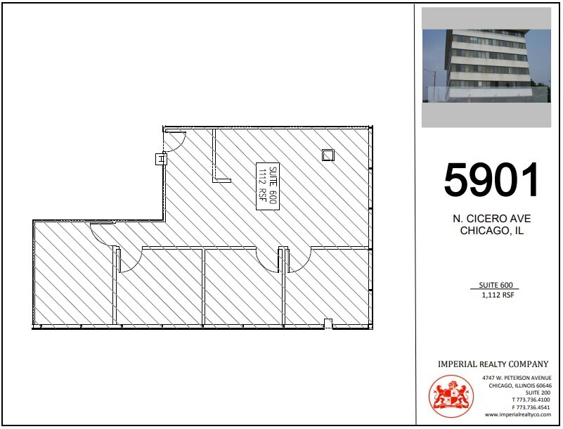 5901 N Cicero Ave, Chicago, IL for lease Floor Plan- Image 1 of 5