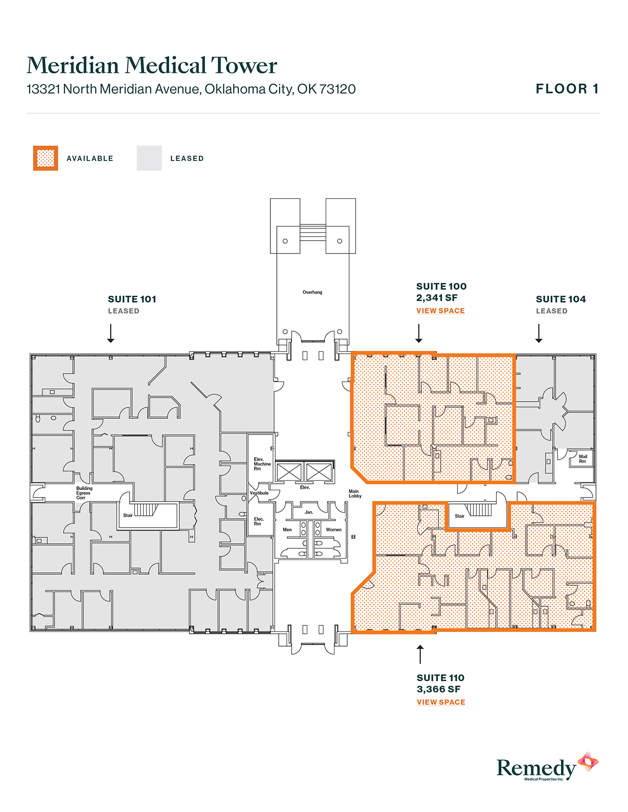 13321 N Meridian Ave, Oklahoma City, OK for lease Floor Plan- Image 1 of 1