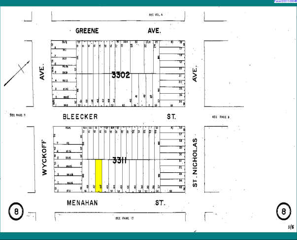 371 Menahan St, Brooklyn, NY for sale - Plat Map - Image 2 of 2