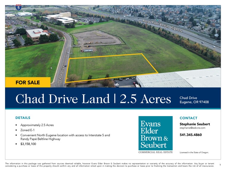 Chad Drive Lot 103, Eugene, OR à vendre - Photo du bâtiment - Image 2 de 5