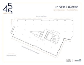 455 Massachusetts Ave NW, Washington, DC à louer Plan d’étage- Image 1 de 1