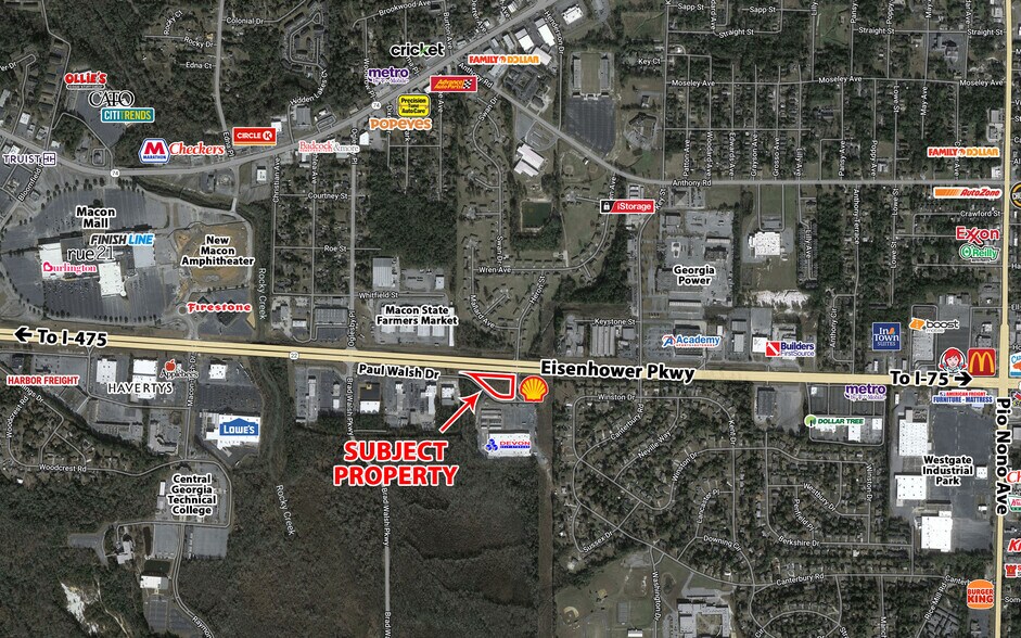 1901 Paul Walsh Dr, Macon-Bibb, GA à vendre - Aérien - Image 3 de 4