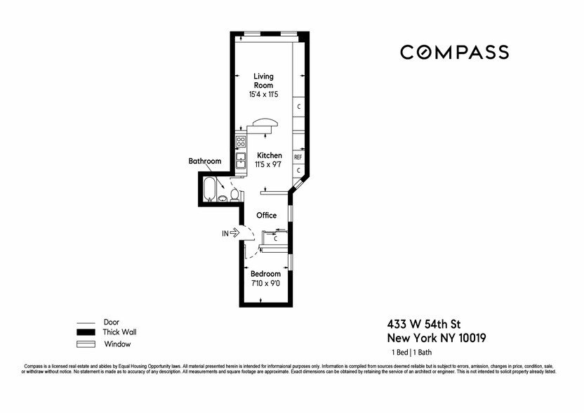 433 West 54st St - 5 sponsor units portfolio of 2 properties for sale on LoopNet.ca - Floor Plan - Image 2 of 12