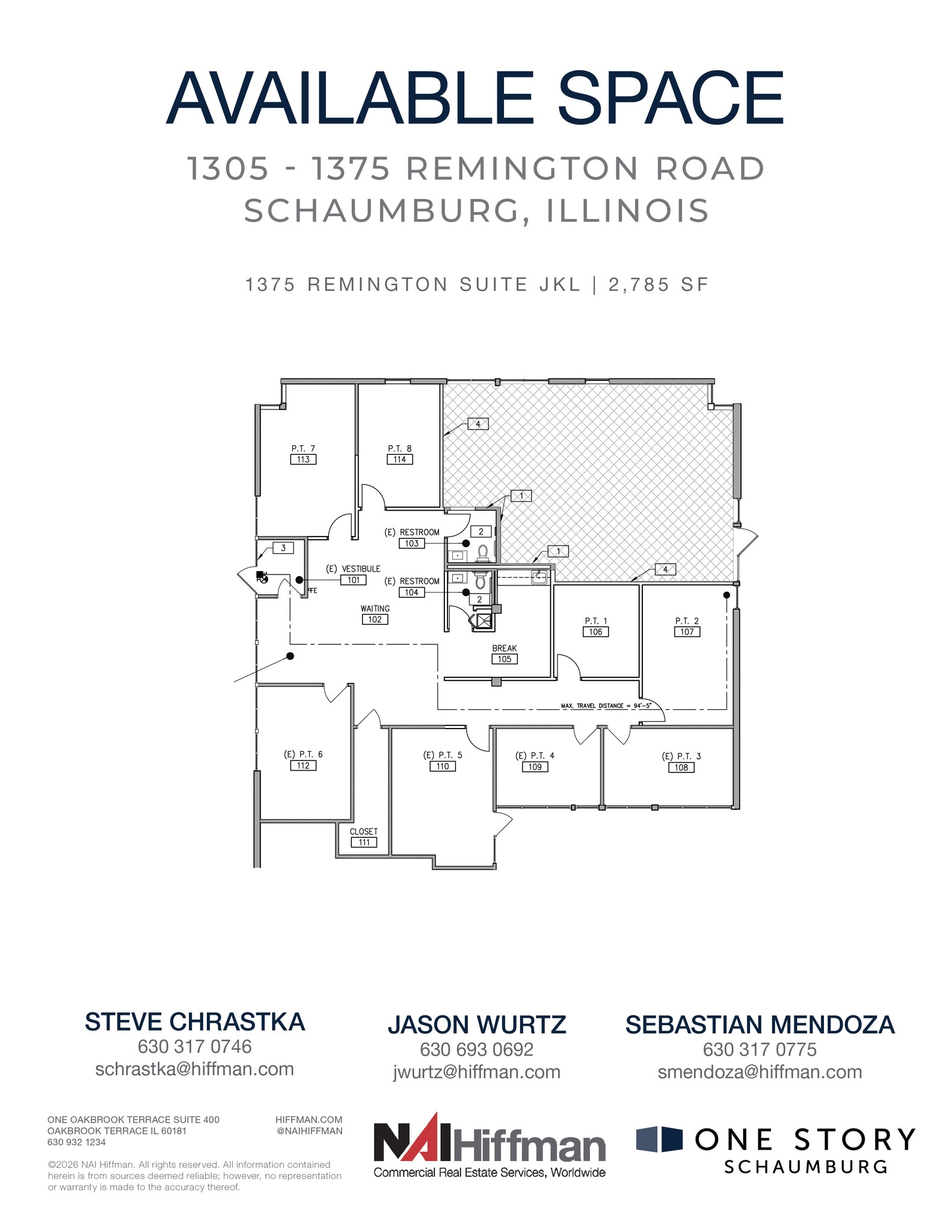 1305 Remington Rd, Schaumburg, IL for lease Floor Plan- Image 1 of 2