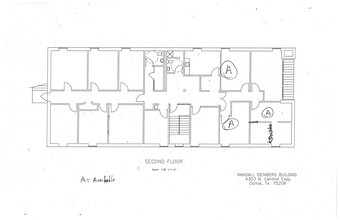 4303 N Central Expy, Dallas, TX à louer Plan d  tage- Image 1 de 2