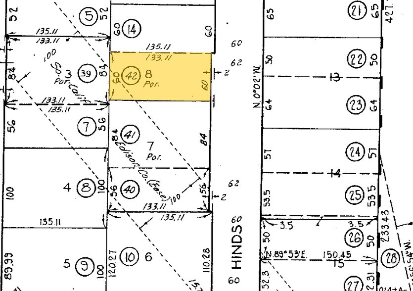 7331 Hinds Ave, North Hollywood, CA à vendre - Plan cadastral - Image 3 de 7