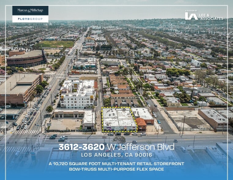 3612-3620 W Jefferson Blvd, Los Angeles, CA for lease - Aerial - Image 2 of 19