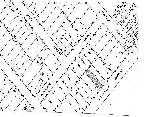 181 Franklin Ave, Nutley, NJ for sale - Plat Map - Image 1 of 1