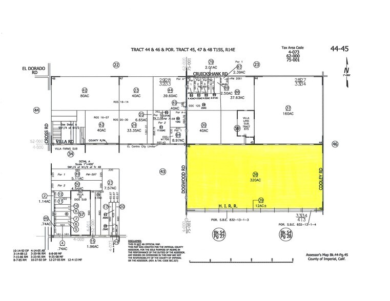 2100 Dogwood Rd, El Centro, CA à vendre - Plan cadastral - Image 3 de 6