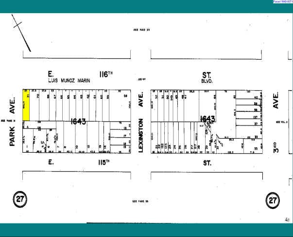1631-1637 Park Ave, New York, NY for sale - Plat Map - Image 3 of 3