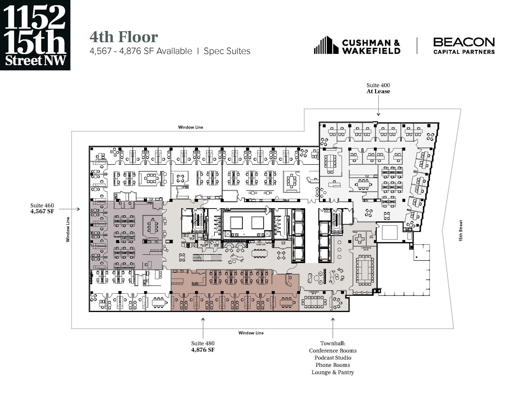 1152 15th St NW, Washington, DC à louer Plan d’étage- Image 1 de 4