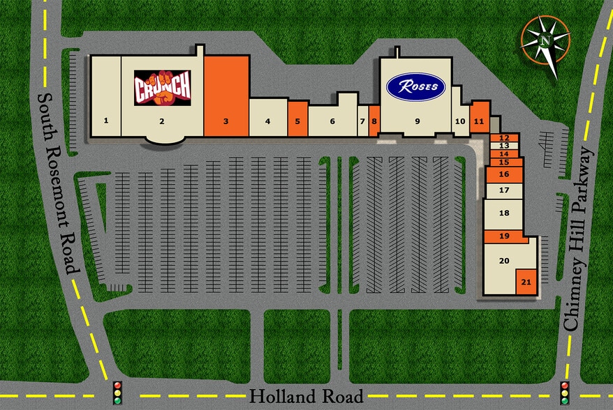 801-929 Chimney Hill Shopping Ctr, Virginia Beach, VA for lease - Site Plan - Image 1 of 2