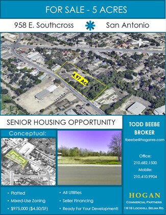 Plus de détails pour 958 Southcross, San Antonio, TX - Terrain à vendre