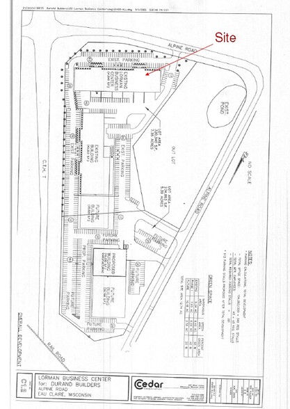 2510 Alpine Rd, Eau Claire, WI for lease - Plat Map - Image 3 of 5