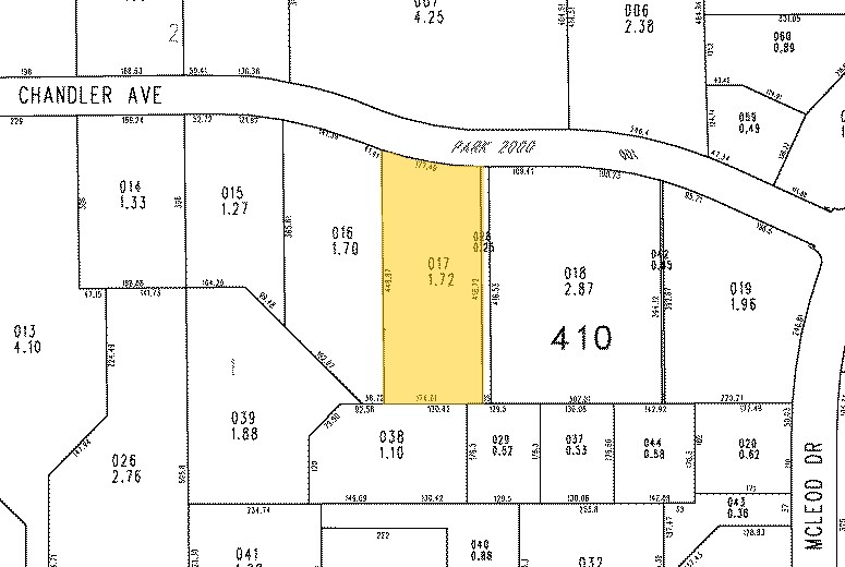 2565 E Chandler Ave, Las Vegas, NV à louer - Plan cadastral - Image 2 de 3