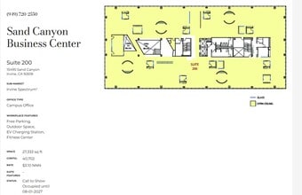 15545 Sand Canyon Ave, Irvine, CA à louer Plan d’étage- Image 1 de 1