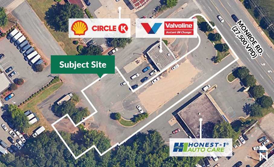 9112 Monroe, Charlotte, NC for lease - Aerial - Image 3 of 3