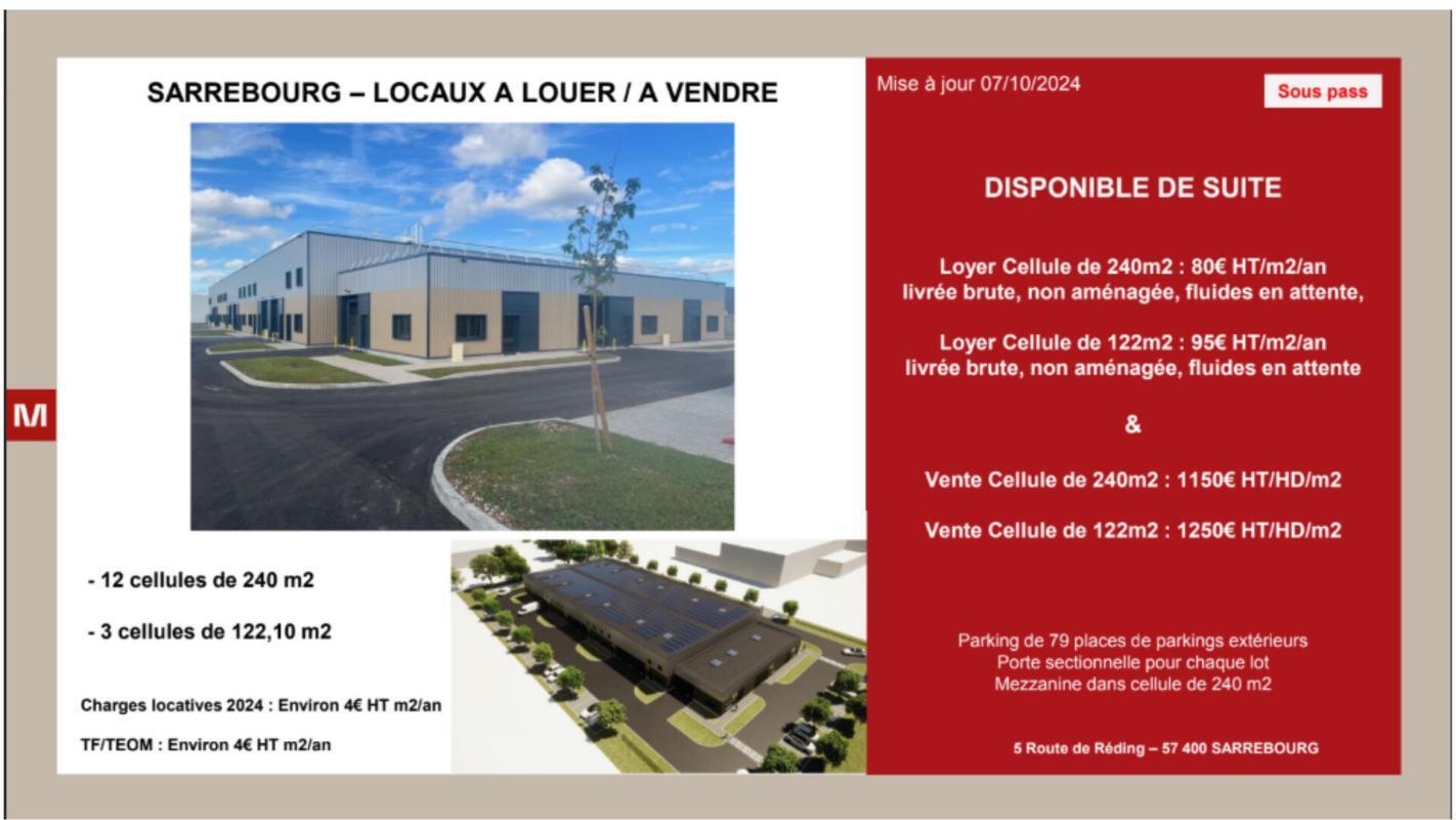 Flex in Sarrebourg for lease Building Photo- Image 1 of 2