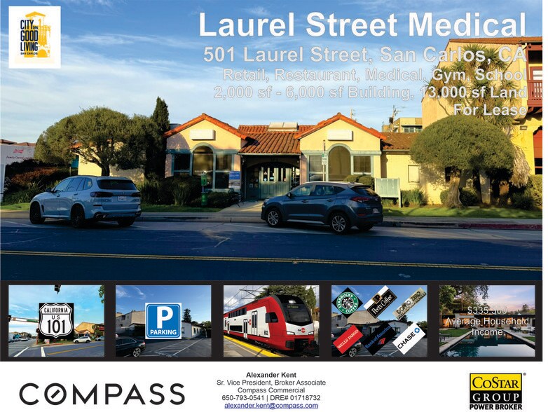 501 Laurel St, San Carlos, CA à louer - Photo du bâtiment - Image 1 de 9