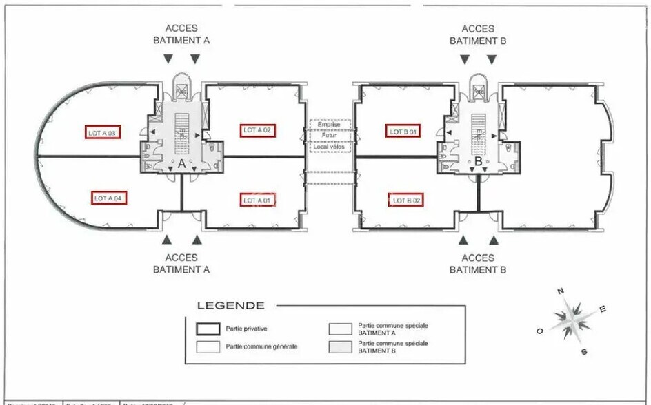 Bureau dans Montpellier à vendre - Plan d’étage - Image 2 de 6