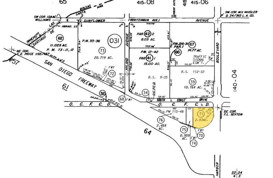 1503 S Coast Dr, Costa Mesa, CA à louer - Plan cadastral - Image 2 de 2