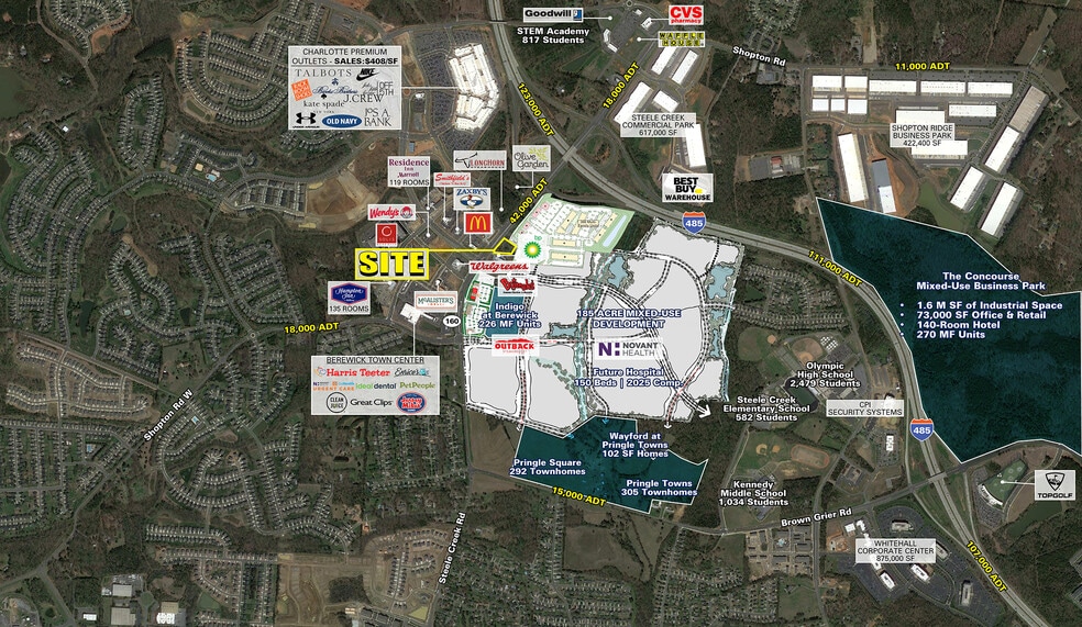 9301 Steele Creek rd, Charlotte, NC for lease - Aerial - Image 1 of 4