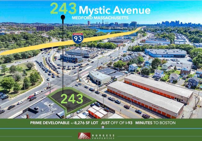 Plus de détails pour 243 Mystic Ave, Medford, MA - Terrain à vendre