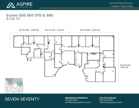 770 S Post Oak Ln, Houston, TX à louer Plan d’étage- Image 2 de 2